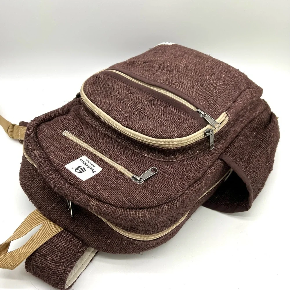 Kailash Himalayan Pure Hemp Brown Backpack - Picture 10 of 16